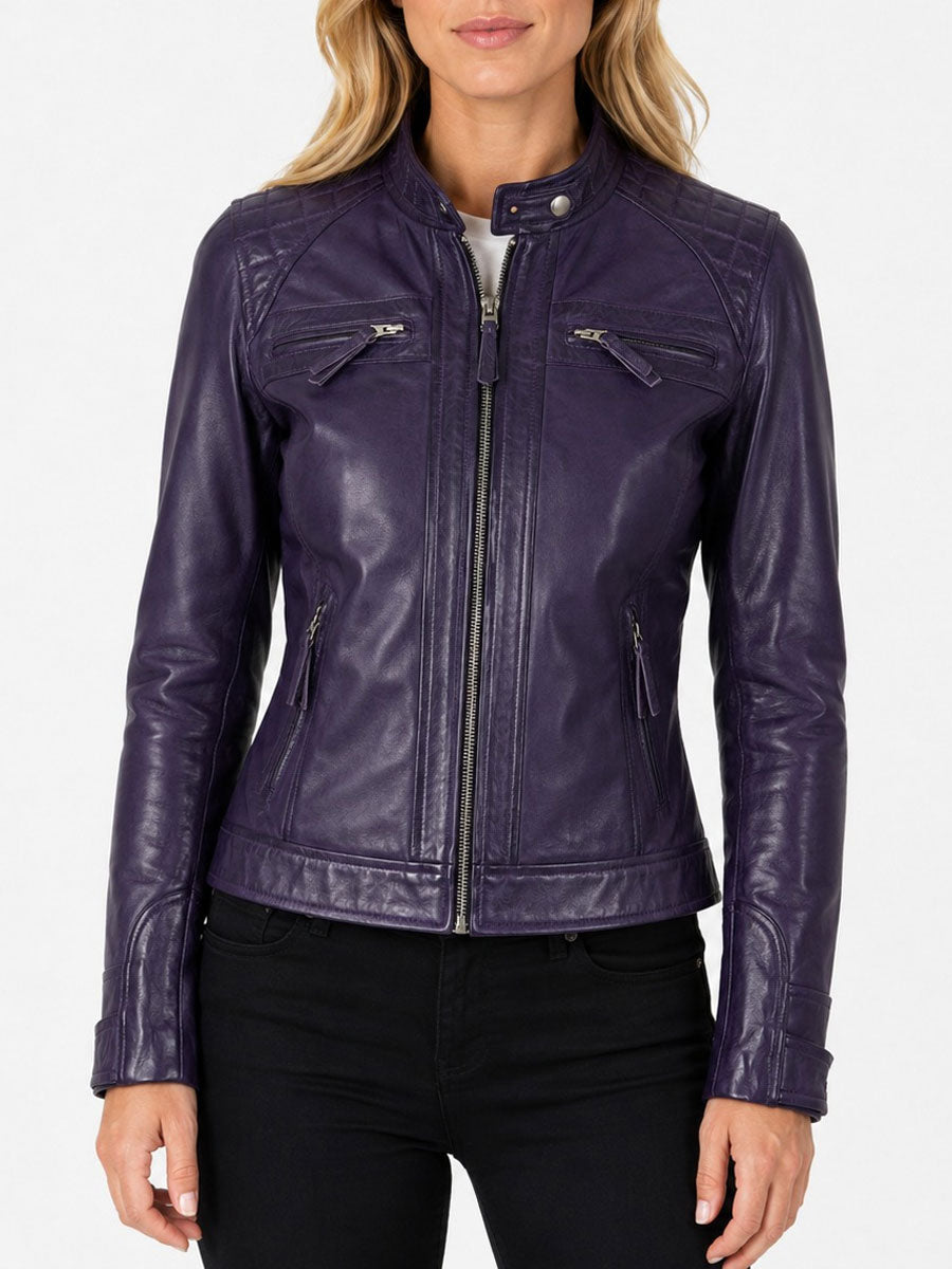 Shop leather jacket in USA for women