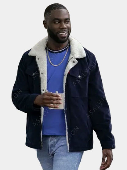 Single Drunk Female James Sherpa Jacket