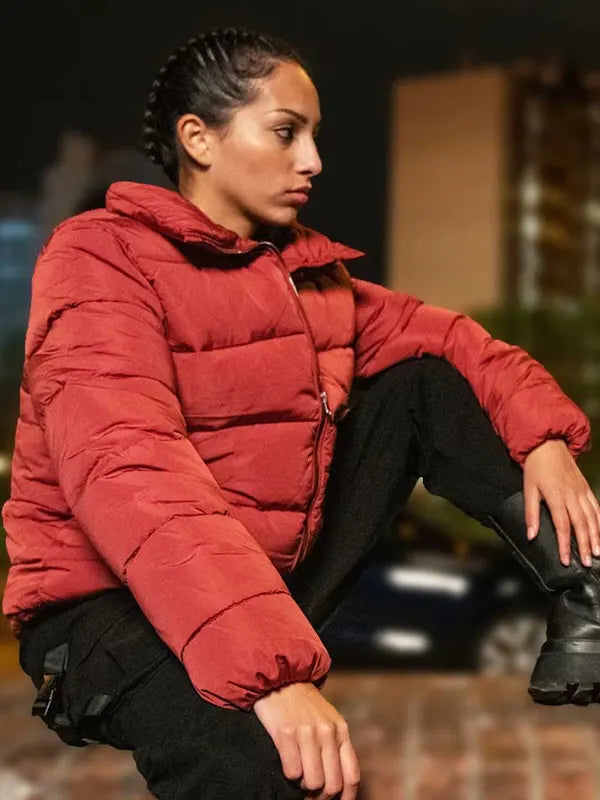 Sky High 2023 Rosa Red Puffer Jacket