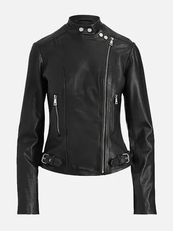 Slim Fit Biker Leather Jacket