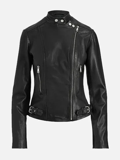 Slim Fit Biker Leather Jacket