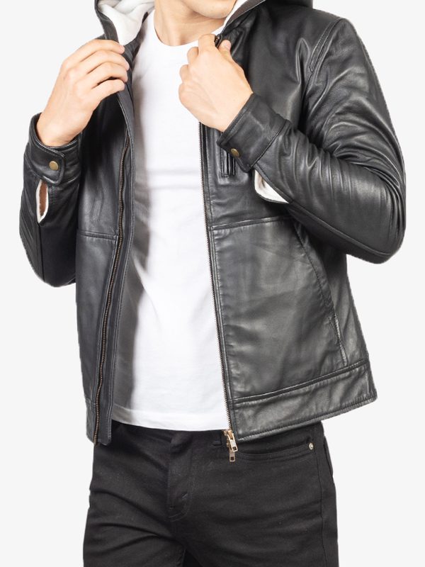 Smooth Black Leather Jacket