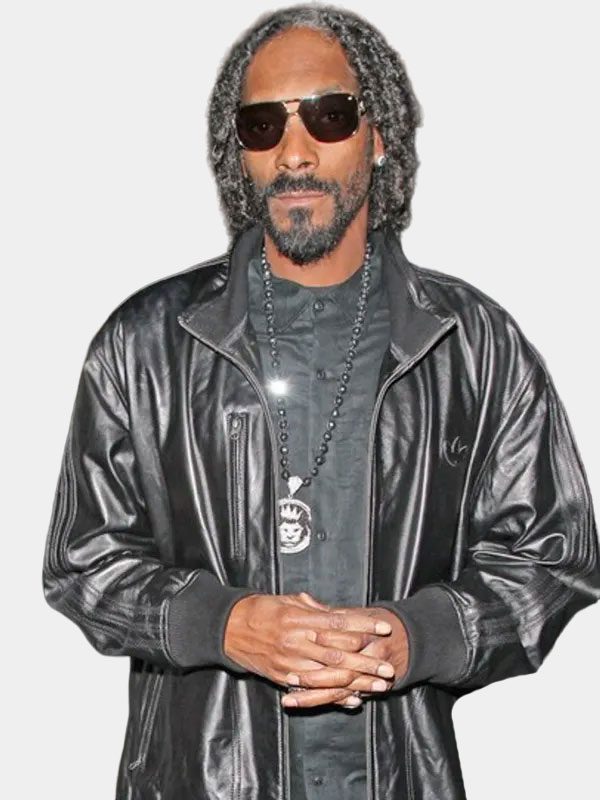 Snoop Dogg Black Bomber Real Leather Jacket