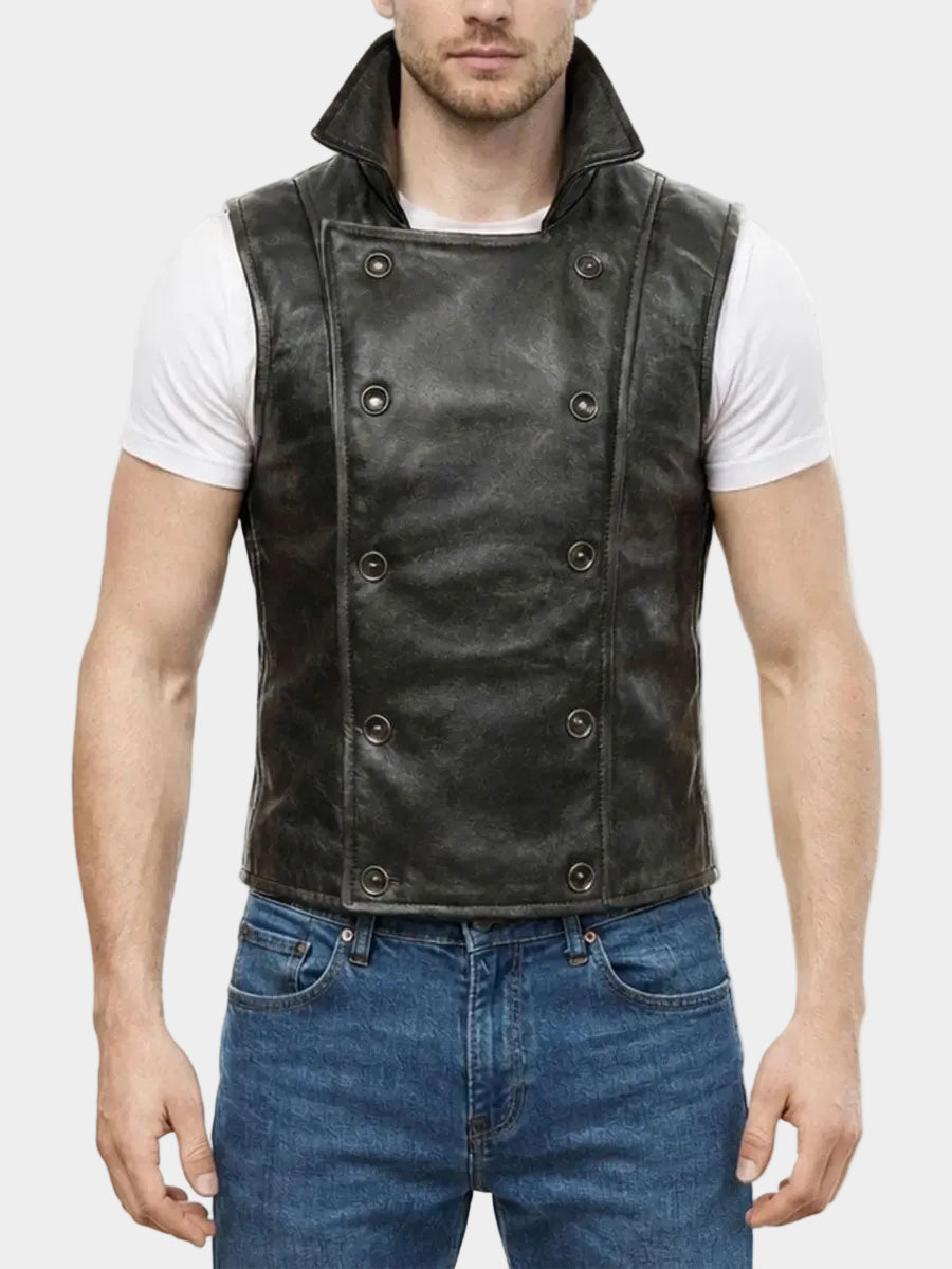 Spider Man Noir Leather Vest