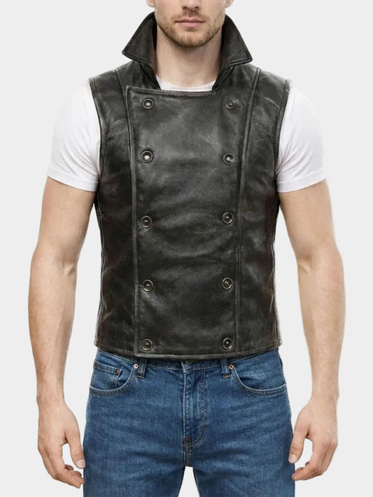 Spider Man Noir Leather Vest