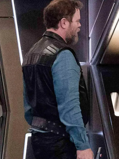 Star Trek Discovery Rainn Wilson Black Leather Vest