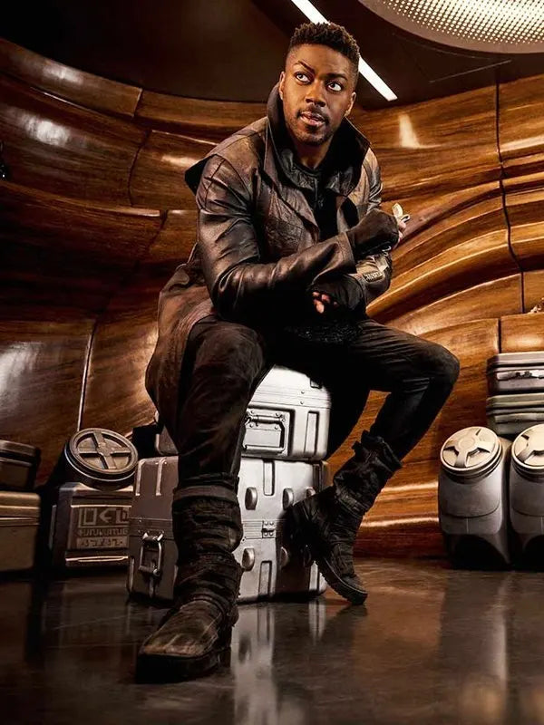 Star Trek Discovery S03 David Ajala Leather Coat