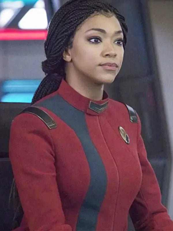 Star Trek Discovery S04  Michael Burnham Red Wool Jacket