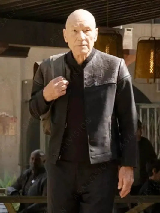 Star Trek Picard Patrick Stewart Black Jacket