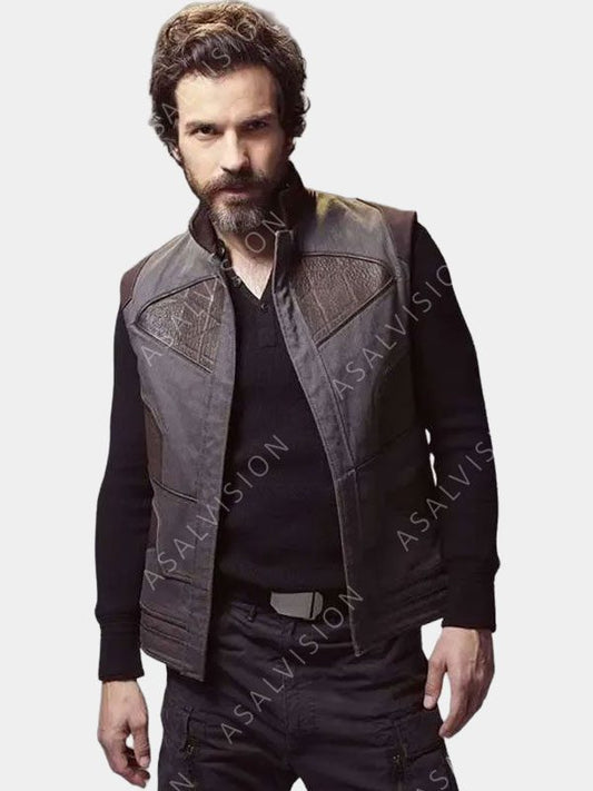 Star Trek Picard Santiago Cabrera Leather Vest