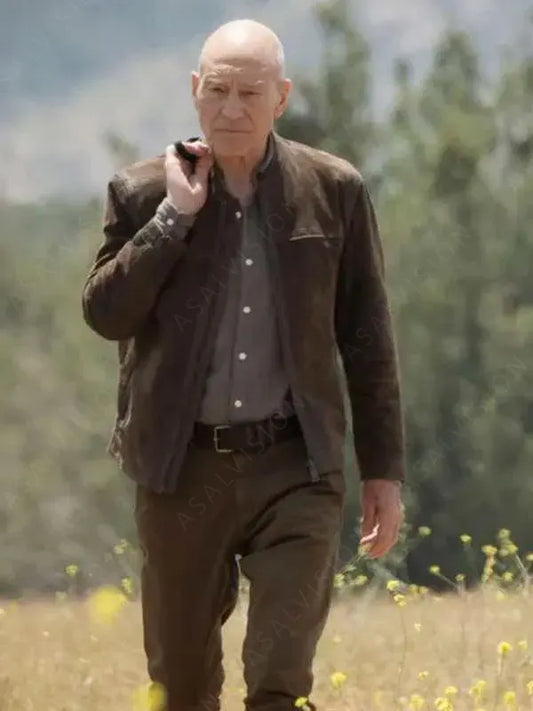 Star Trek Picard Season 1 Patrick Stewart Brown Jacket