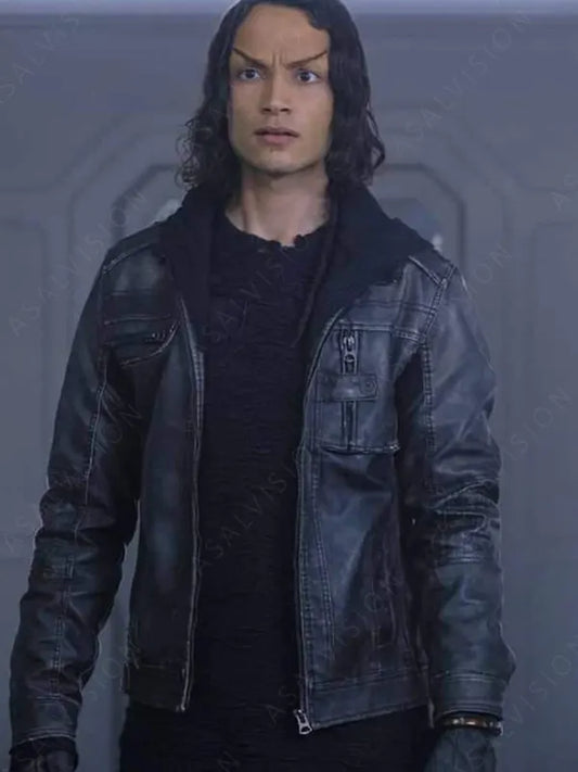 Star Trek Picard Season 2 Elnor Leather Black Jacket