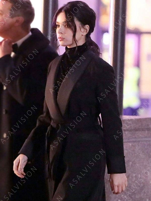 Steinfeld Black Wool Trench Coat