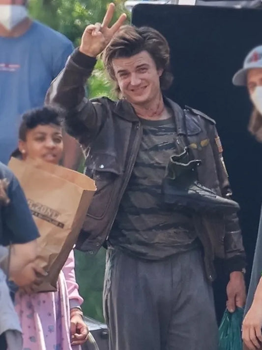 Steve Harrington Stranger Things Season 4 Leather Jacket