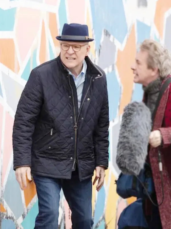 Steve Martin Only Murders In the Building 2021 Quilted Blue Jacket
