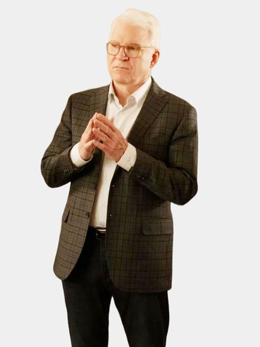 Steve Martin Only Murders In the Building Plaid Blazer