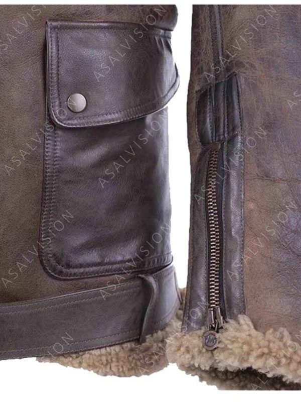 Steven Brown Shearling Leather Jacket