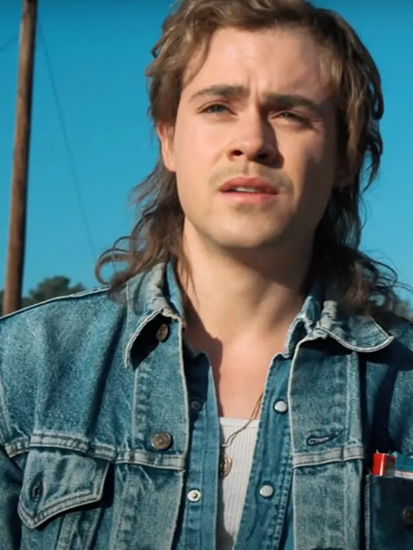 Stranger Things Dacre Montgomery Denim Blue Jacket 