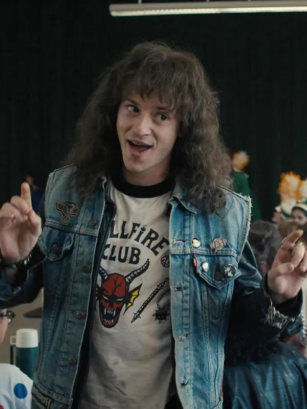 Stranger Things Eddie Munson Jean Vest