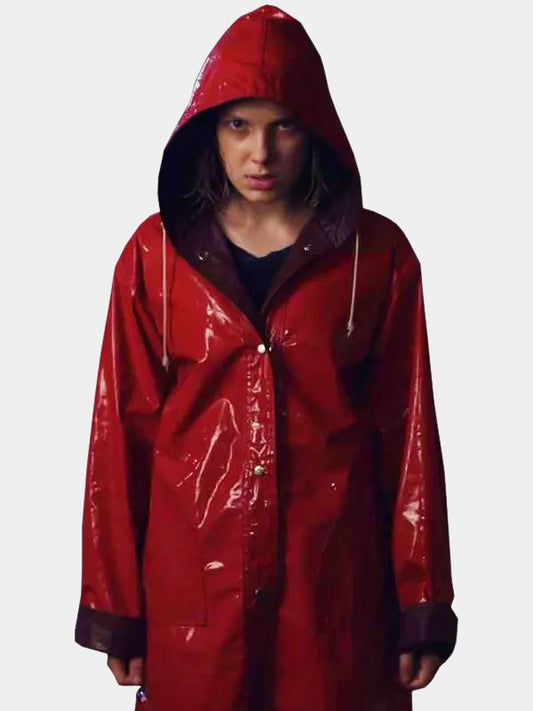 Stranger Things Eleven Red Coat With Hood