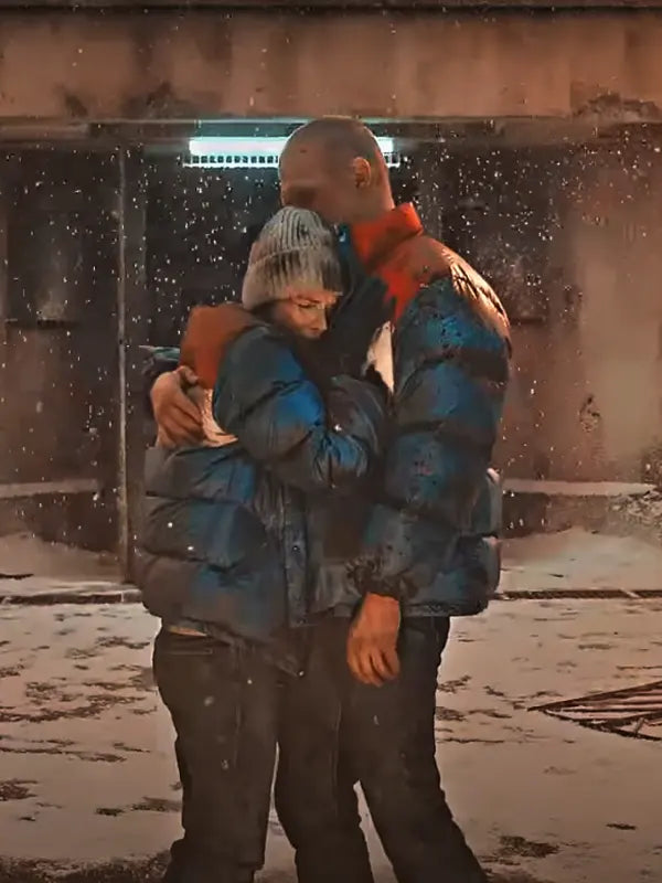 Stranger Things S04 Joyce Byers and Jim Hopper Puffer Couple Jacket