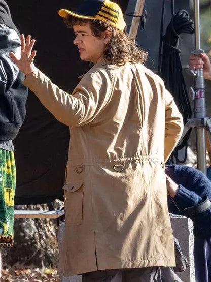 Stranger Things S05 Dustin Henderson Brown Long Jacket