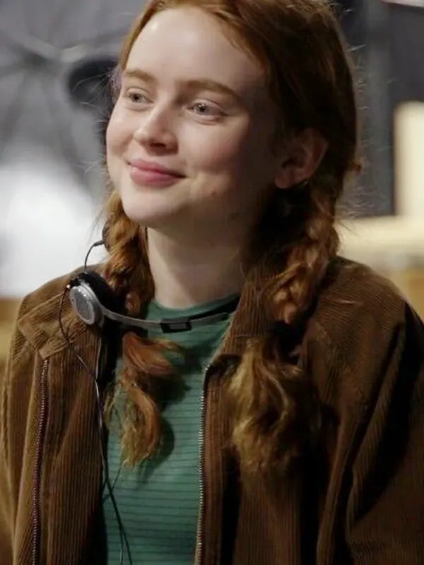 Stranger Things Sadie Sink Brown Jacket