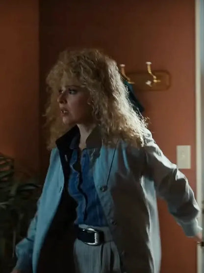 Stranger Things Season 4 Cara Buono Light Grey Coat