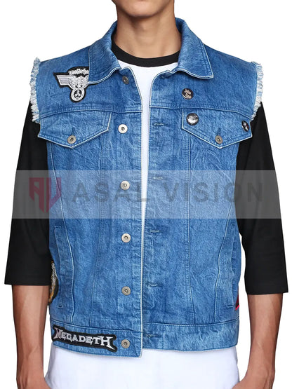 Stranger Things Season 4 Eddie Munson Denim Vest