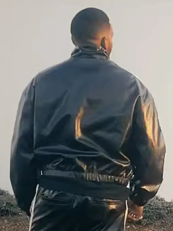 Style Me for Christmas 2024 Mario Black Striped Leather Jacket