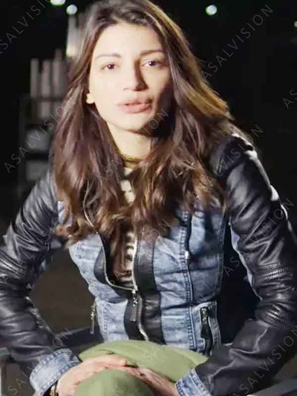 Suburraeterna Carlotta Antonelli Denim Leather Hooded Jacket
