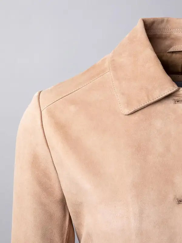 Suede Leather Fashion Jacket For Women's