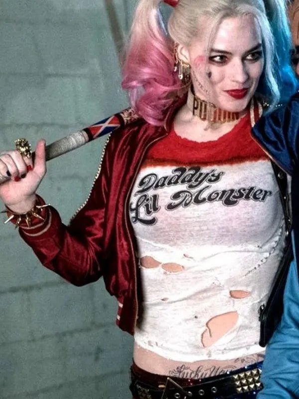 Suicide Squad Harley Quinn Satin Jacket