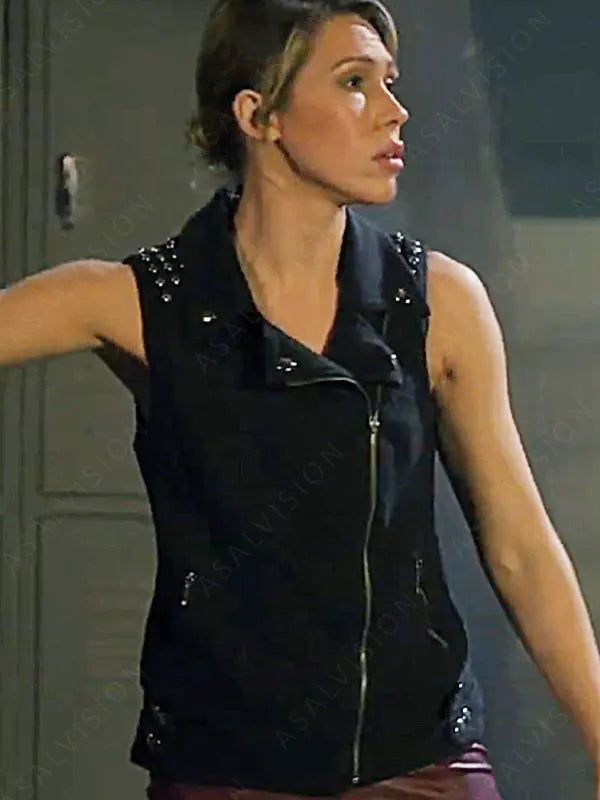 Sunny Tellone Snow White And The Seven Samurai 2024 Luna Black Suede Vest