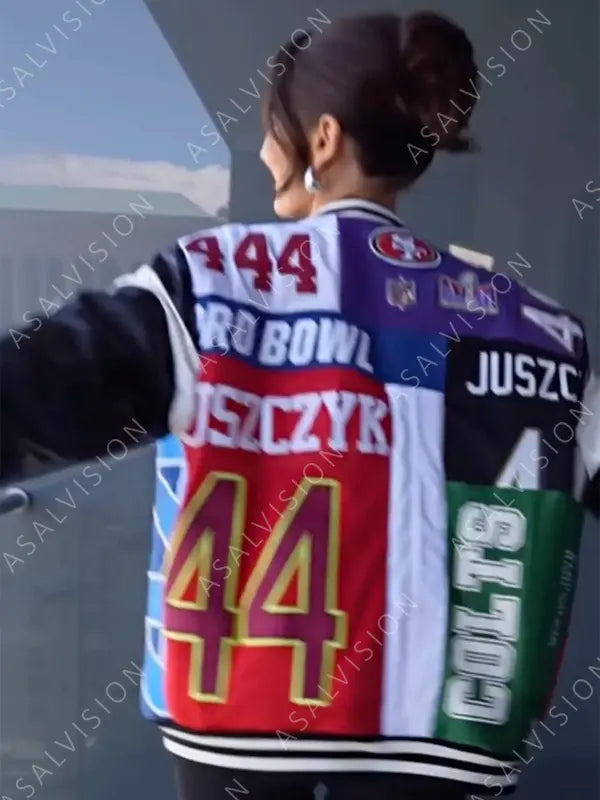 Super Bowl LVIII 49ers Multicolor Patches Bomber Jacket