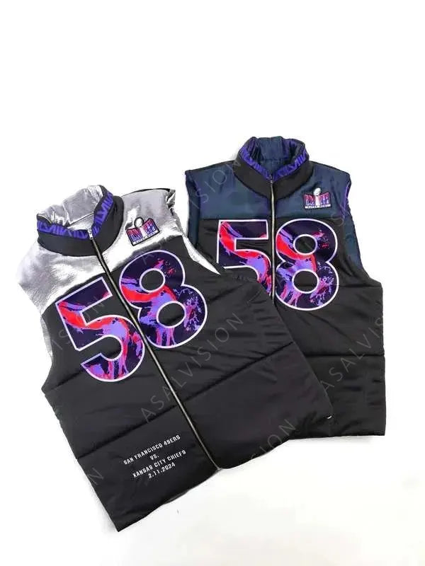 Super Bowl LVIII Kristin Juszczyk Puffer Vest
