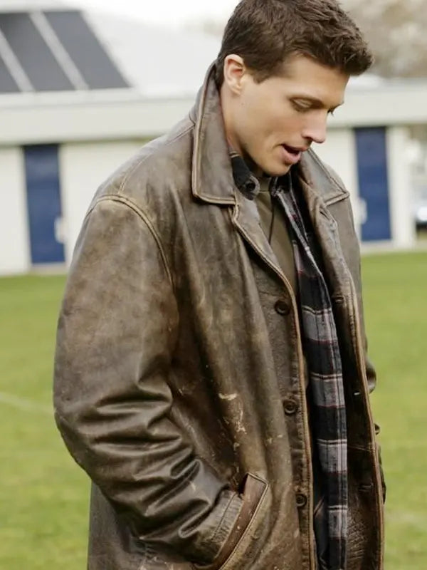 Supernatural Jack Ackles Brown Leather Jacket Coat
