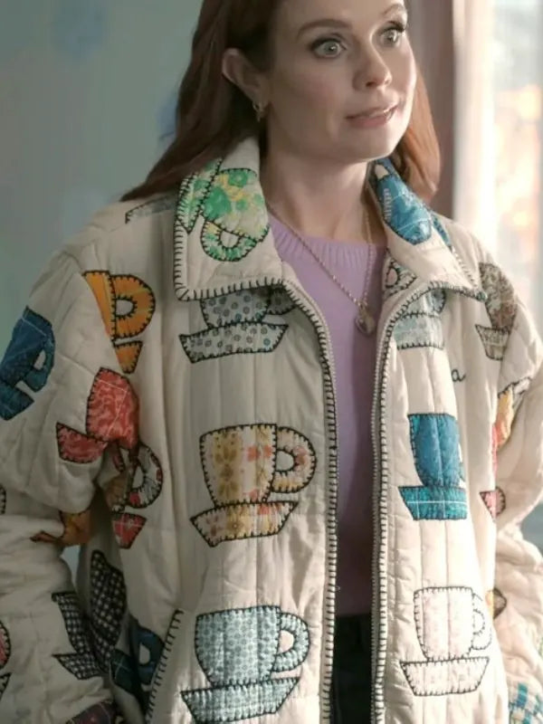Sweet Magnolias JoAnna Garcia Swisher Tea Cups Print Jacket