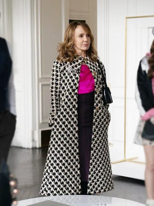 Sylvie Grateau Emily In Paris Checked Trench Coat