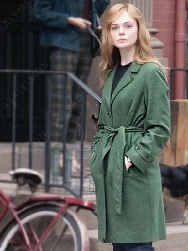 Sylvie Russo A Complete Unknown Elle Fanning Coat