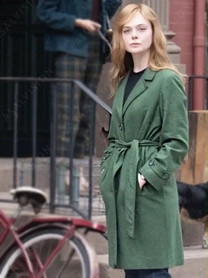 Sylvie Russo A Complete Unknown Elle Fanning Coat