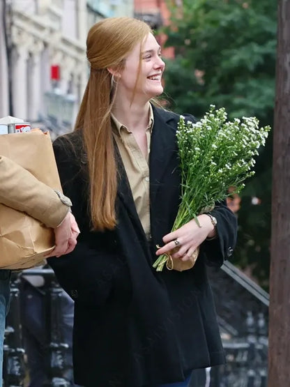 Sylvie Russo Black Wool Coat