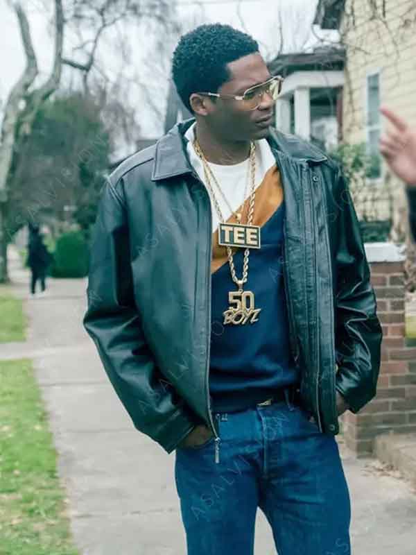 TV Series Black Mafia Family Terry 'Southwest T' Flenory Black Leather Jacket