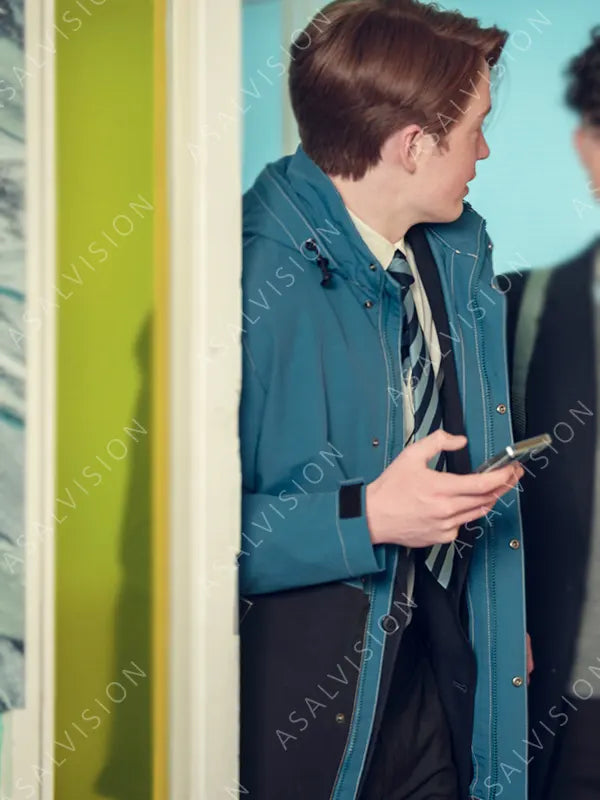 TV Series Heartstopper Nick Nelson Blue And Black Jacket