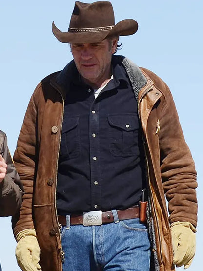 TV Series Longmire Sheriff Walt Suede Leather Coat Jacket