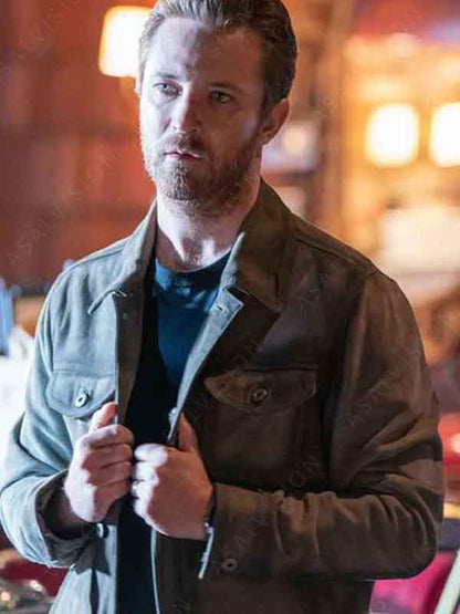 TV Series Quantum Leap Michael Welch Suede Leather Trucker Jacket