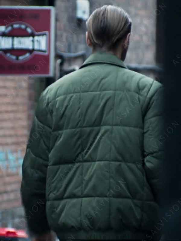 TV Series Rebus 2024 Aston McAuley Green Puffer Jacket