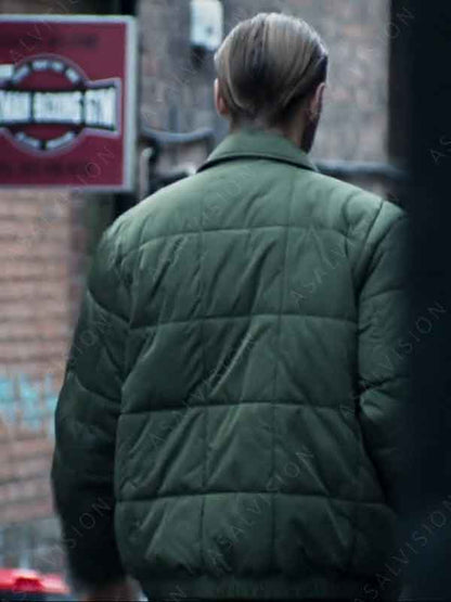 TV Series Rebus 2024 Aston McAuley Green Puffer Jacket