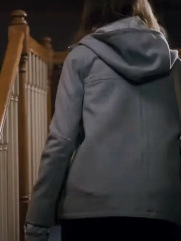 TV Series Stranger Things Natalia Dyer Hooded Grey Jacket