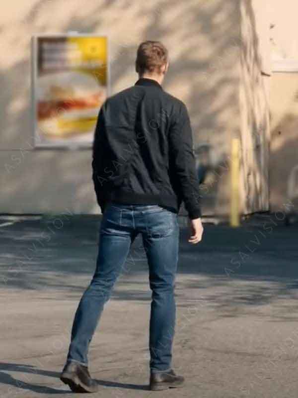 TV Series Tracker 2024 Justin Hartley Black Bomber Jacket